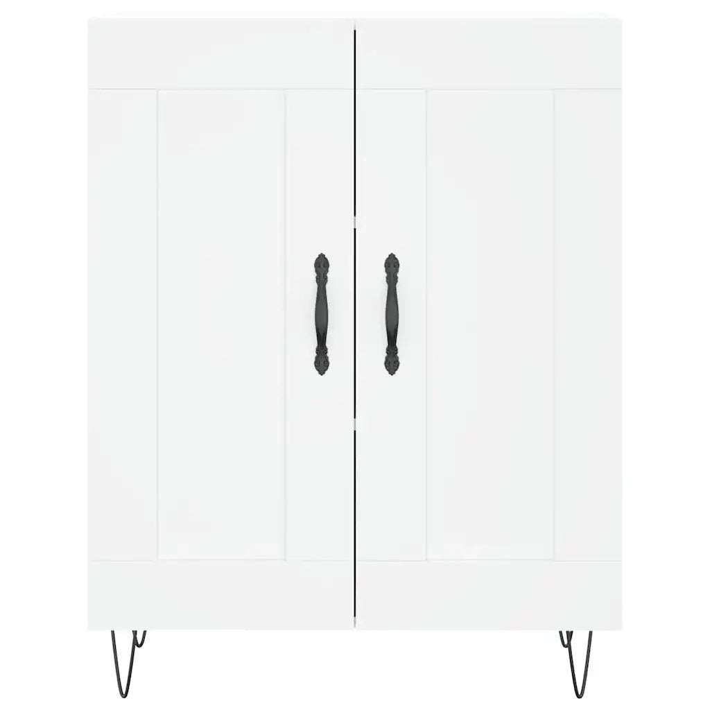 Credenza-Buffet-Armadio da cucina Bianca 69,5x34x90 cm in Legno Multistrato 731643