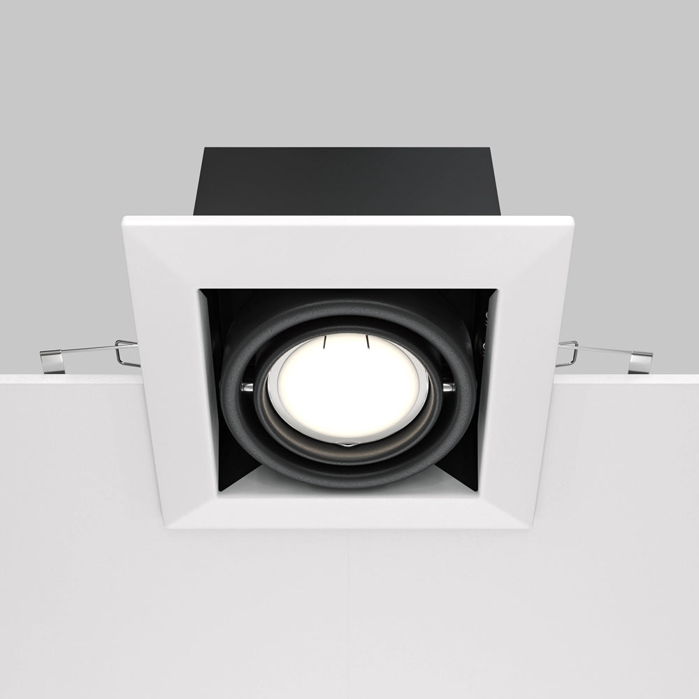 Faretto incasso soffitto quadrato bianco GU10 Maytoni DL008
