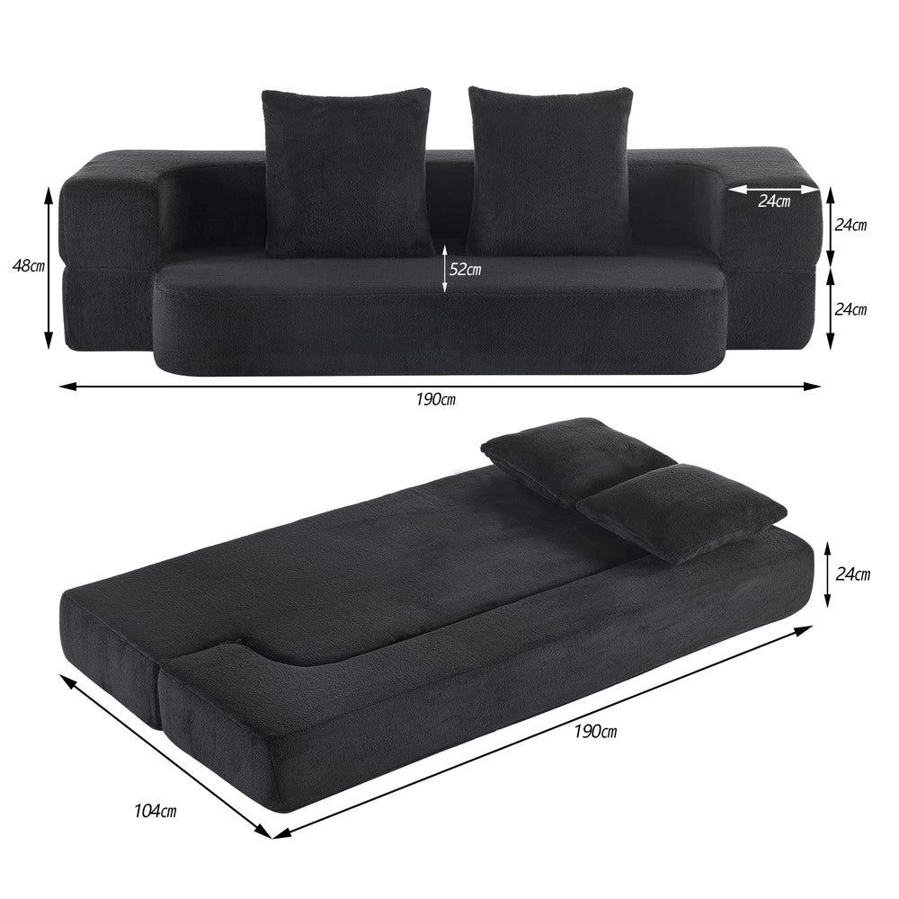 Divano Letto Trasformabile ¨C Xylo ¨C Nero
