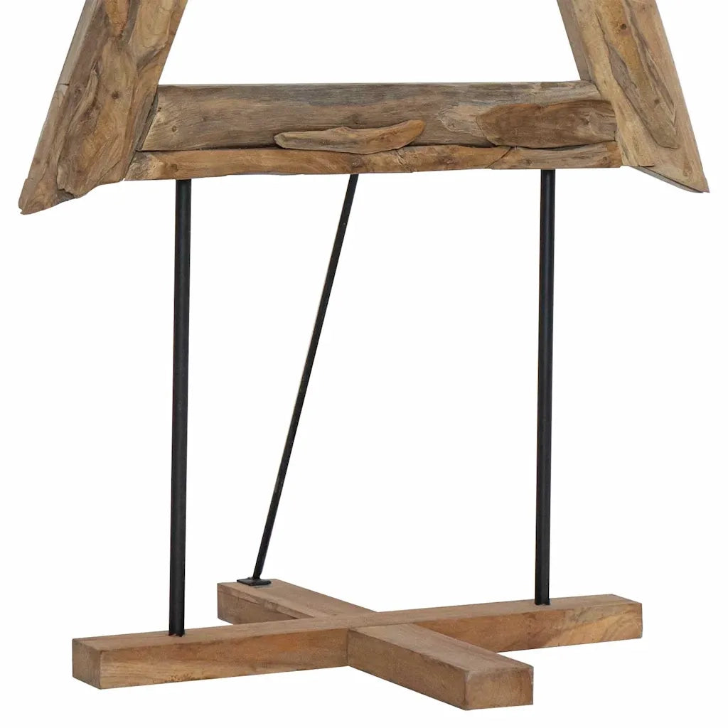 Albero di Natale Marrone 181 cm Legno massello di teak 42017929
