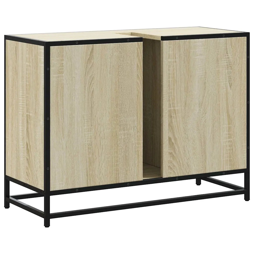 Mobile Lavabo Bagno Rovere Sonoma 60x30x60 cm Legno Multistrato