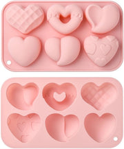 Mold siliconico a forma di cuore - 2 pezzi - per cioccolato/confetti - per torte - gelato/mousse - alta qualità siliconica - 176 mm x 103 mm x 25 mm - forme per torte