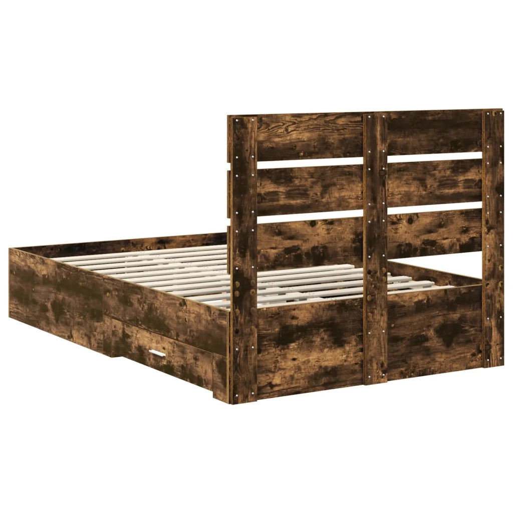 Struttura del letto Rovere fumé 120 x 200 cm Legno multistrato 3411992