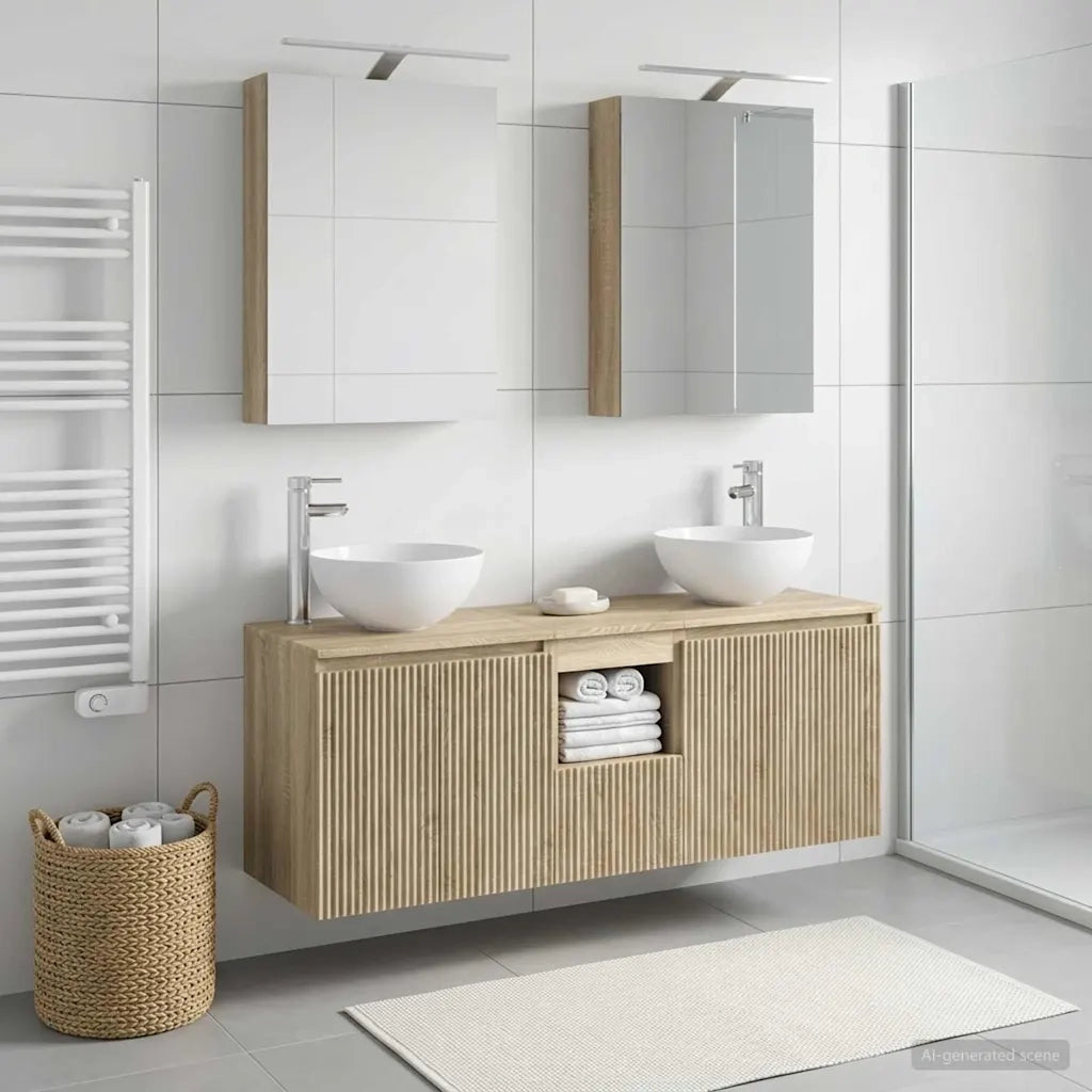Set di Armadi da Bagno 5 pcs Rovere Sonoma 50 x 14,5 x 70 cm 3406353