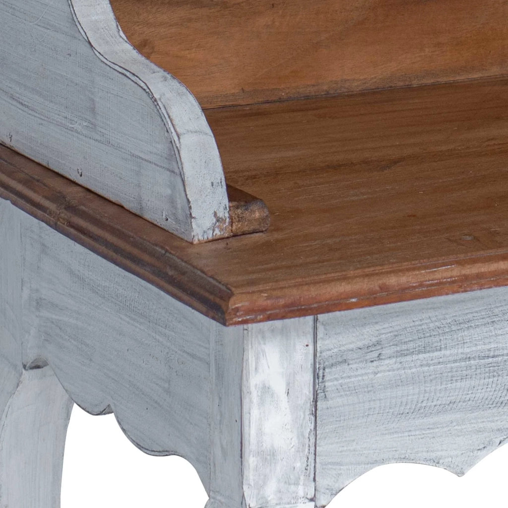 Scrivania con cassetto Marrone e bianco 80 x 40 x 92 cm 42012408