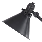 Lampada Scrivania Industrial Nordico Provence Acciaio Bronzo Antico 1 Luce E27