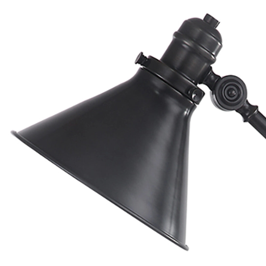 Lampada Scrivania Industrial Nordico Provence Acciaio Bronzo Antico 1 Luce E27