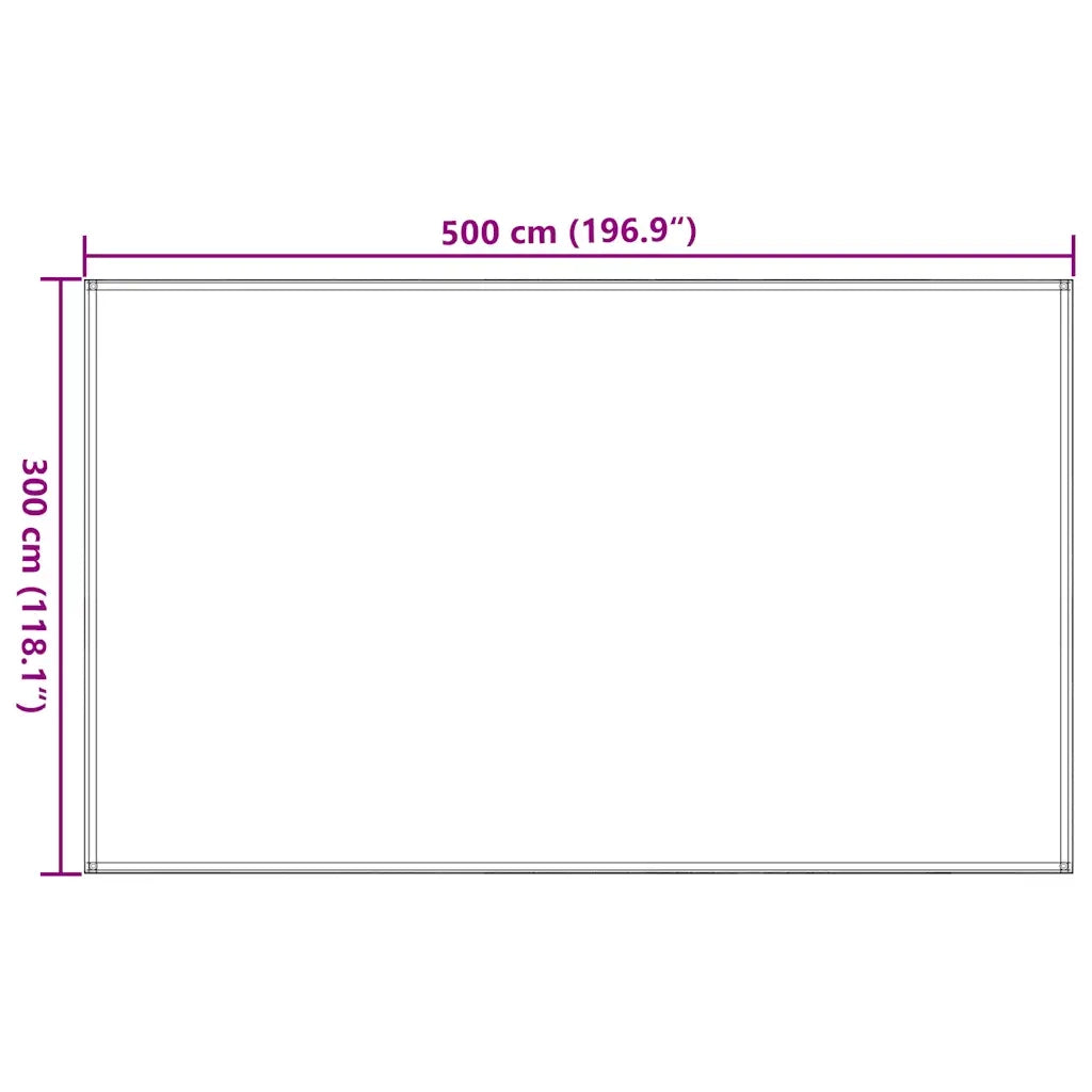 Tappeto da Tenda 300x500 cm Blu in HDPE 310729
