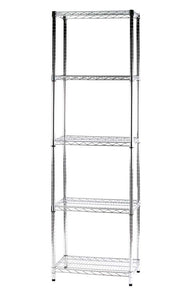 Archimede scaffale metallico scaffale 5 ripiani cm 36 x 61 x h. 200 cucina bagno garage cabina armadio