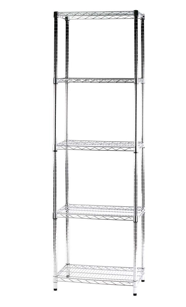 Archimede scaffale metallico scaffale 5 ripiani cm 36 x 61 x h. 200 cucina bagno garage cabina armadio