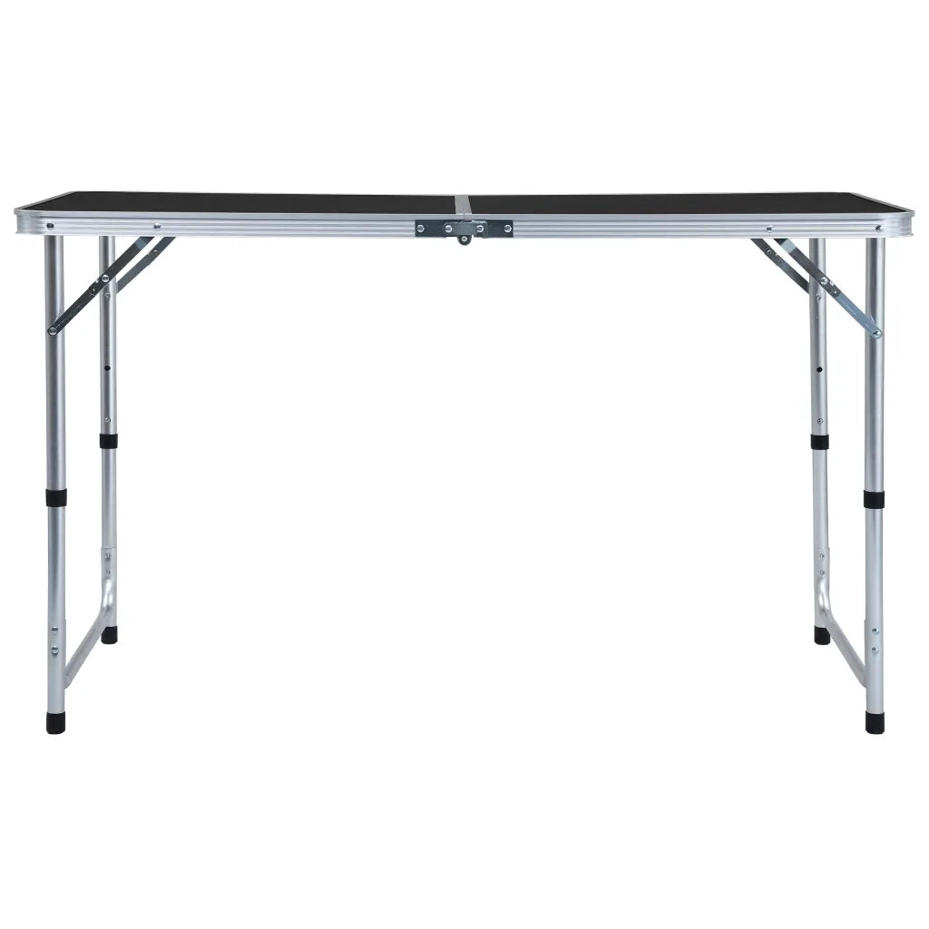 Tavolo da Campeggio Pieghevole in Alluminio Grigio 120x60 cm CFW4351416