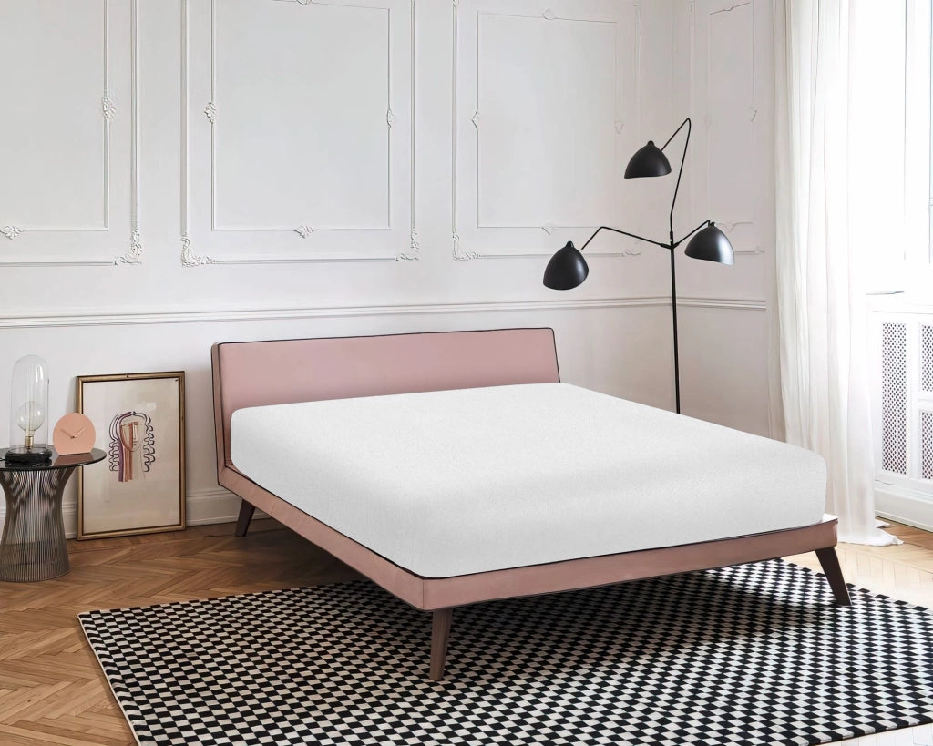 Lenzuolo Sotto Con Angoli Elastici 100% Puro Cotone  Bianco - Singolo