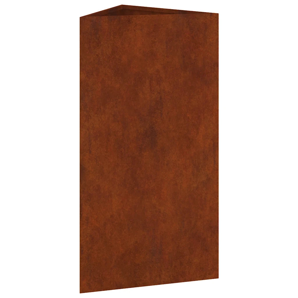 Fioriera da Giardino 40x34,5x75 cm in Acciaio Corten 824546