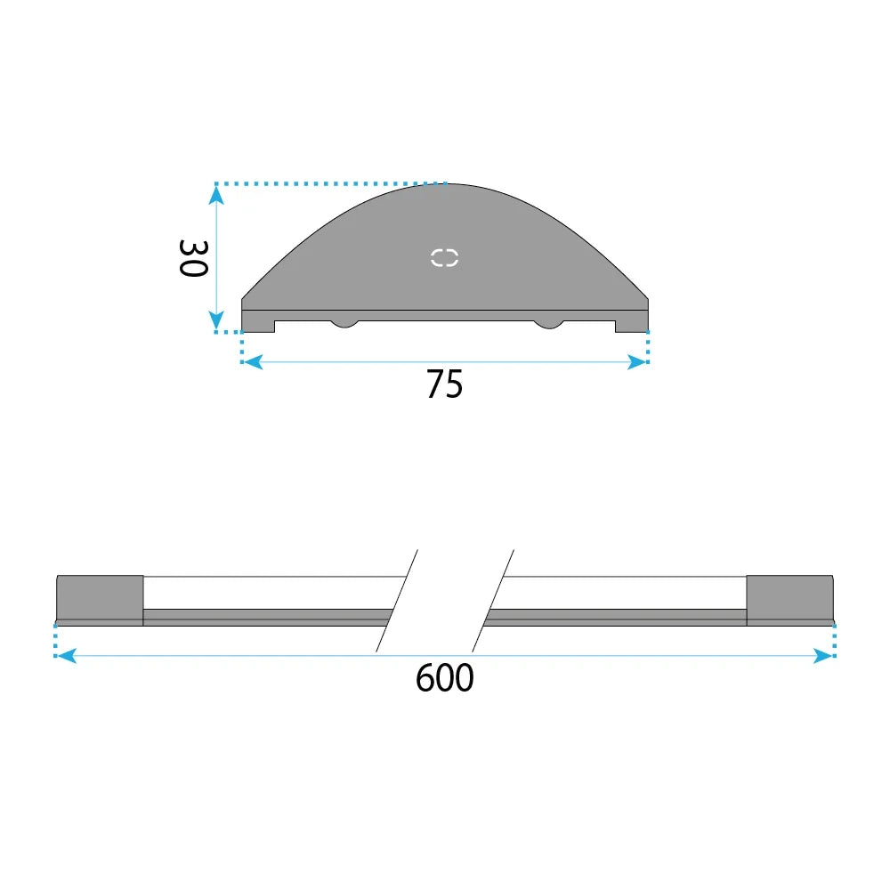 Lampada Led Jnh053-18n Black 60 Cm