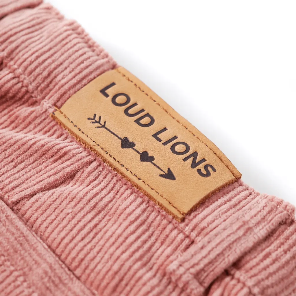 Pantaloni per Bambini in Velluto a Coste Rosa Antico 128 CFW1447208