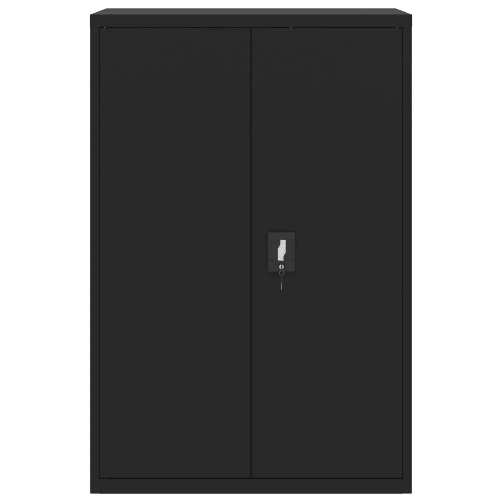 Armadio Classificatore Nero 90x40x140 cm in Acciaio CFW8693007