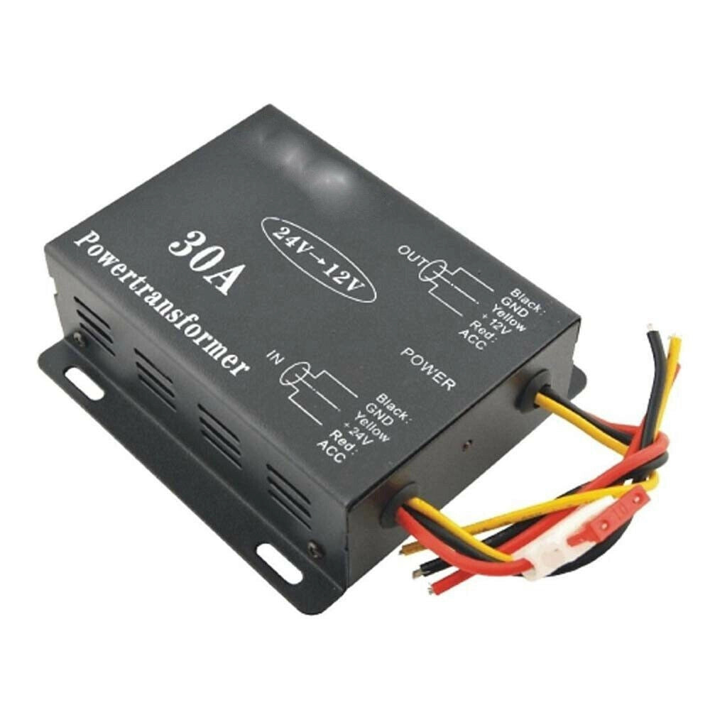 Trade Shop - Inverter Convertitore Auto Da 30a Amp Dc Da 24v A 12v Auto Camion Camper -