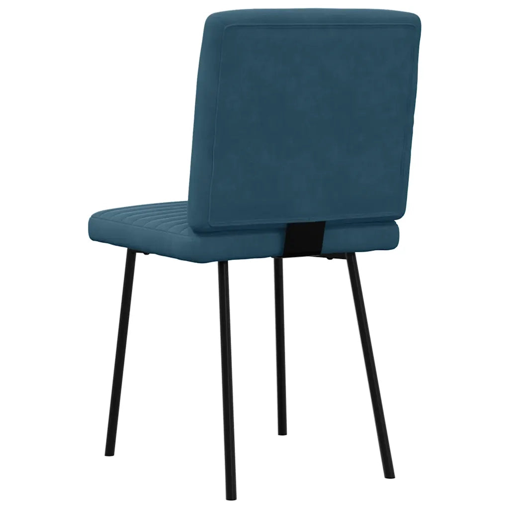 Sedie da Pranzo 2 pz Blu in Velluto 4101166