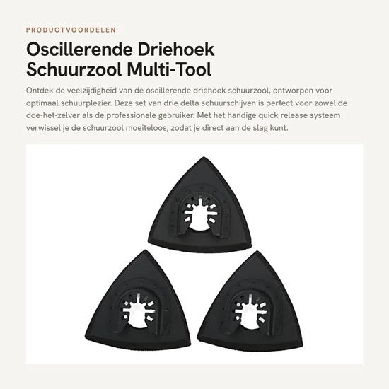 Set di 3 Zoccoli di Schiacciatura a Tre Angoli - Multi-Tool Disco di Schiacciatura - Rilascio Rapido - Acciaio Inossidabile Duraturo - Schiacciatura Efficiente - Set di Cartucce di Schiacciatura