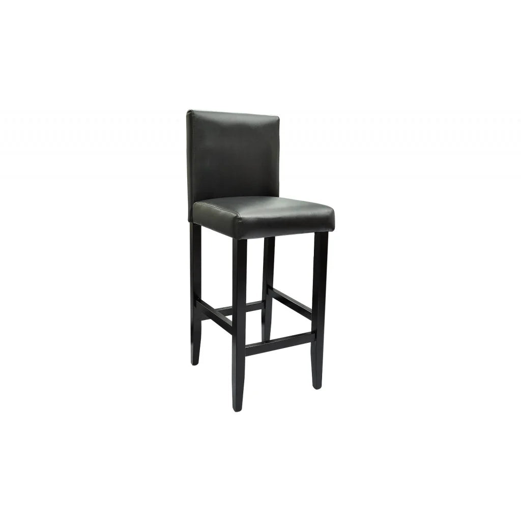 Set di 4 sgabelli da bar con tavolo alto nero 1202004