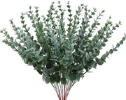24 pezzi di piante artificiali di eucalipto, rami e foglie di eucalipto, decorazione, foglie di eucalipto, piante artificiali, piante in plastica per fiori, matrimonio, balcone (24 pezzi)