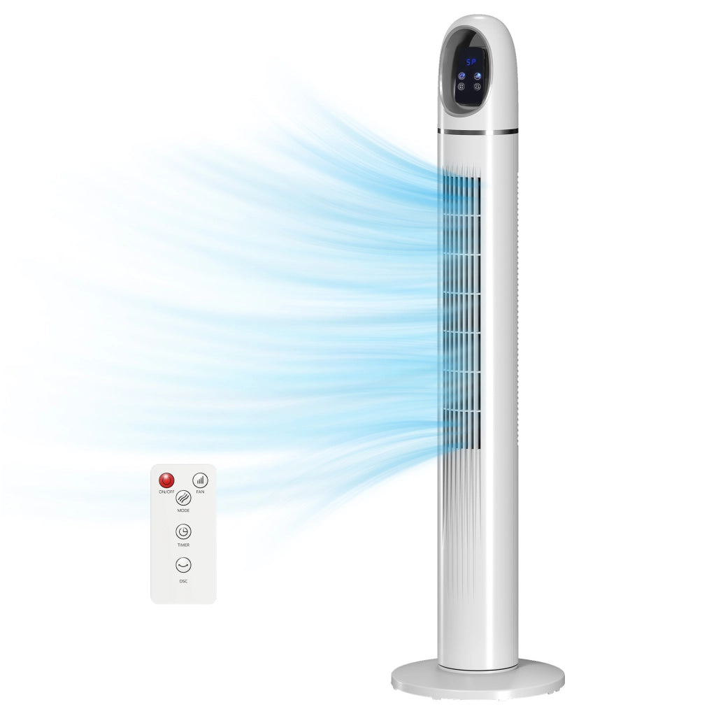 Ventilatore a colonna ¨C zephmum ¨C bianco 111 cm oscillante 70¡ã 3 velocit¨¤