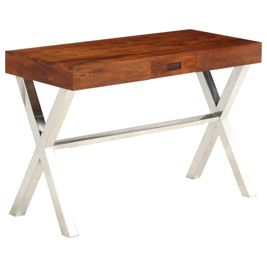 Libreria in Legno Acacia con Finitura Miele 60x30x160 cm cod mxl 66288