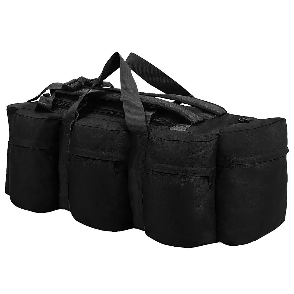Borsone da Viaggio Stile Militare 3 in 1 45 L Nero CFW9802354