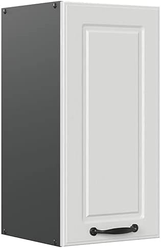 Pensile da cucina R-Line, Bianco casa di campagna, 30 cm, per la libera combinazione all'interno di sistemi cucina modulari