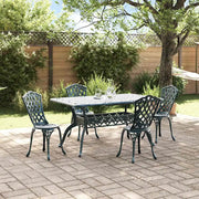 Set da Pranzo per Giardino 5 pcs Verde Alluminio 3334671
