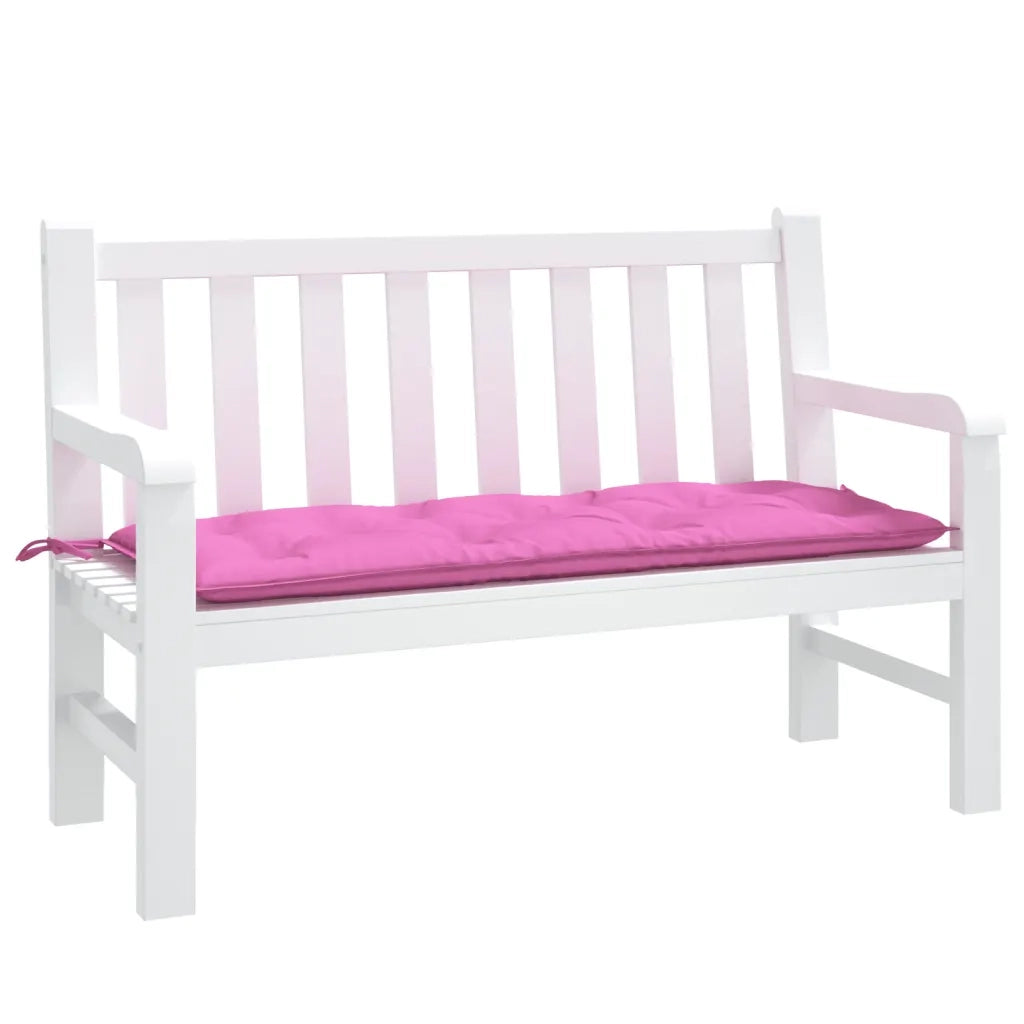 Cuscino per Panca da Giardino Rosa 120x50x7 cm in Tessuto 361600