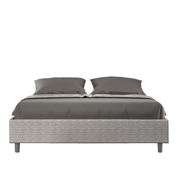 Letto Matrimoniale Sommier 160x210 cm con Rete Azelia Aragona 1 Bianco