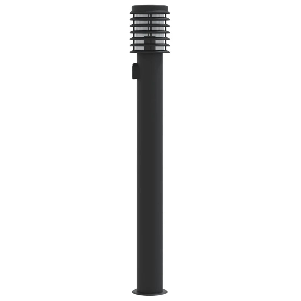 Lampada da terra per esterni con cavo di alimentazione da 110 cm acciaio inox nero 02_0042527