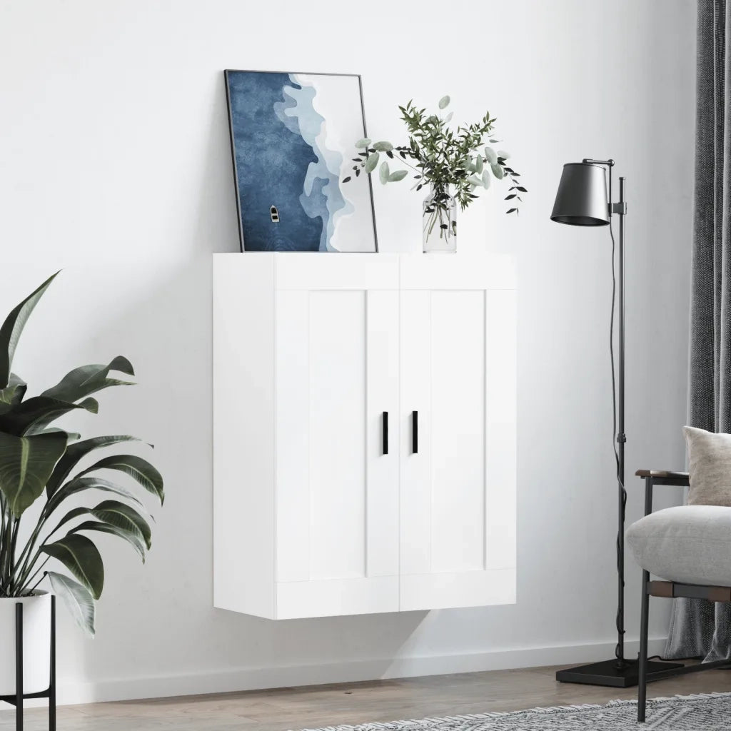 Armadietto a Muro | Mobile a Parete Bianco 69,5x34,90 cm in Legno Multistrato