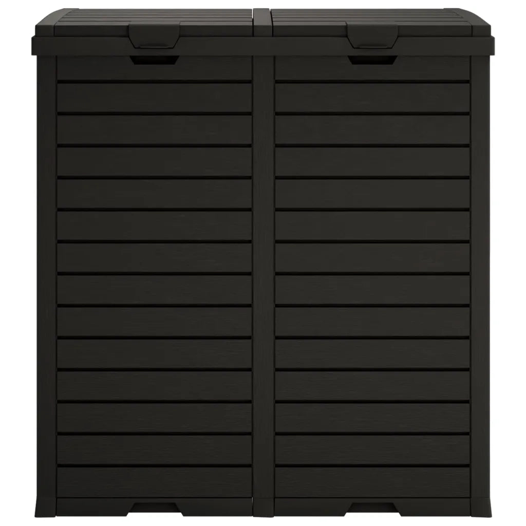 Cestino per Rifiuti da Esterno Nero 78x41x86 cm Polipropilene 364173