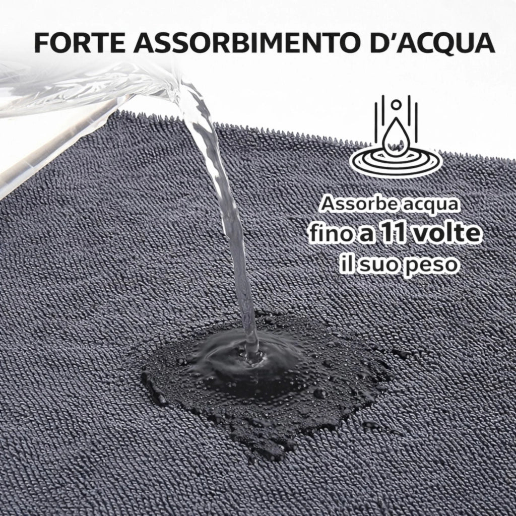 Panno Microfibra 50x60 cm Ultra Assorbente Asciugatura Rapida Auto Casa 17387-3