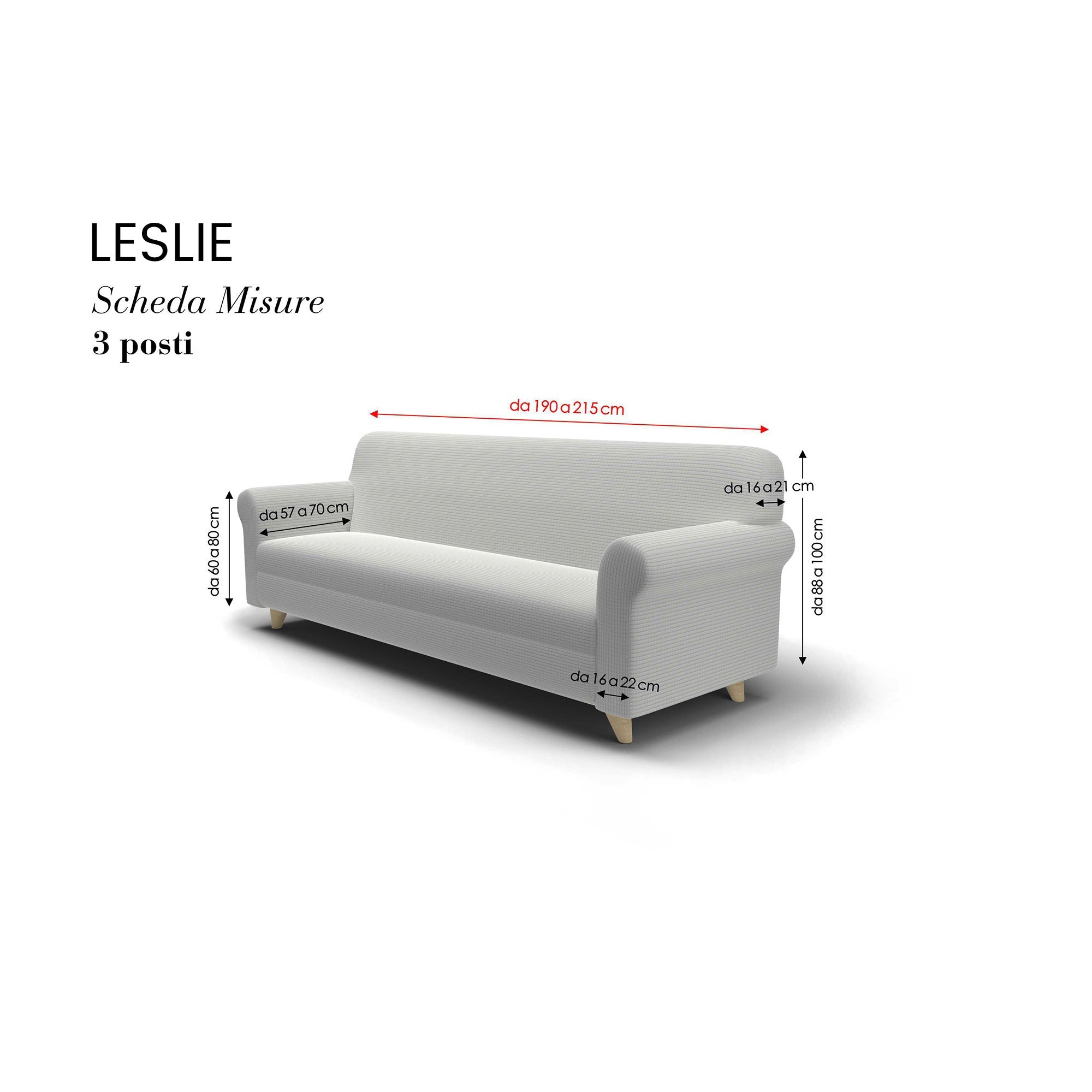 Copridivano Elasticizzato 1 Posto in Poliestere Leslie Marrone