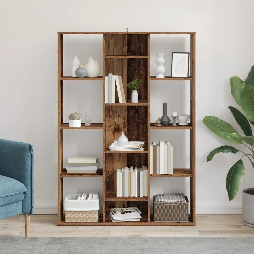 Libreria/Divisorio Legno Vecchio 100x24x140 cm in Truciolato 855842