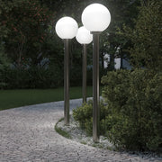 Lampioni a dissuasore con sensore 3 pz 120 cm Acciaio Inox IP44 4006102