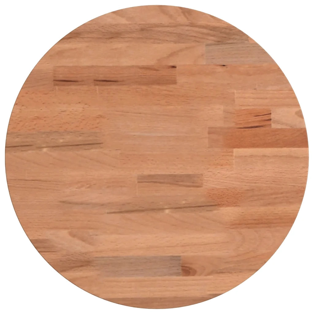 vidaXL Piano per Tavolo Ø30x1,5 cm Rotondo in Legno Massello di Faggio