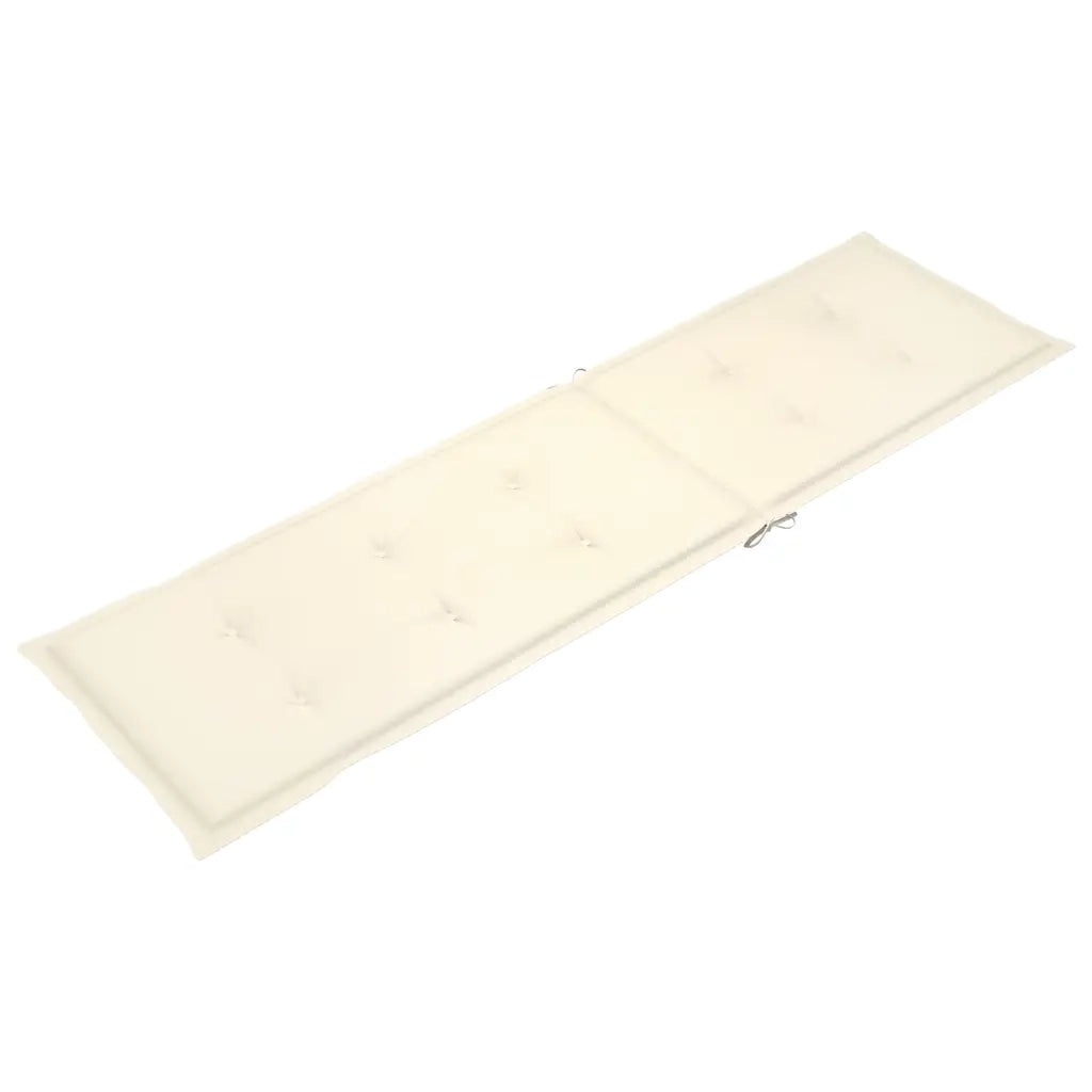 Sdraio da Esterni con Poggiapiedi e Cuscino Massello d'Acacia cod mxl 67161