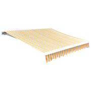 Tendone Parasole in Tela Giallo Girasole e Bianco 3x2,5 m