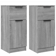 Buffet credenza cassettiera armadio mobile contenitore organizer per cucina soggiorno salotti set di 2 Sonoma 30 x 30 x 70 cm in legno ingegnerizzato grigio 02_0036942