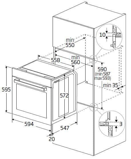 Beko BBIMM13400XCSW BPro 500 Forno da incasso Elettrico Termoventilato 72 L Classe A+ 13 Funzioni Pizza Chef Wi-Fi (59,5x59,4x56,7 cm) colore Inox