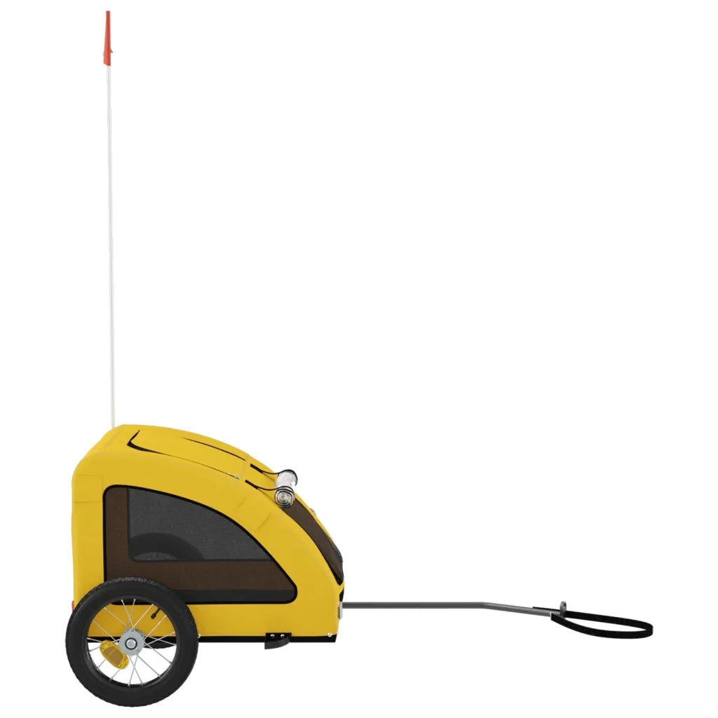 Rimorchio da Bici per Animali Giallo Oxford e Ferro CFW5465648