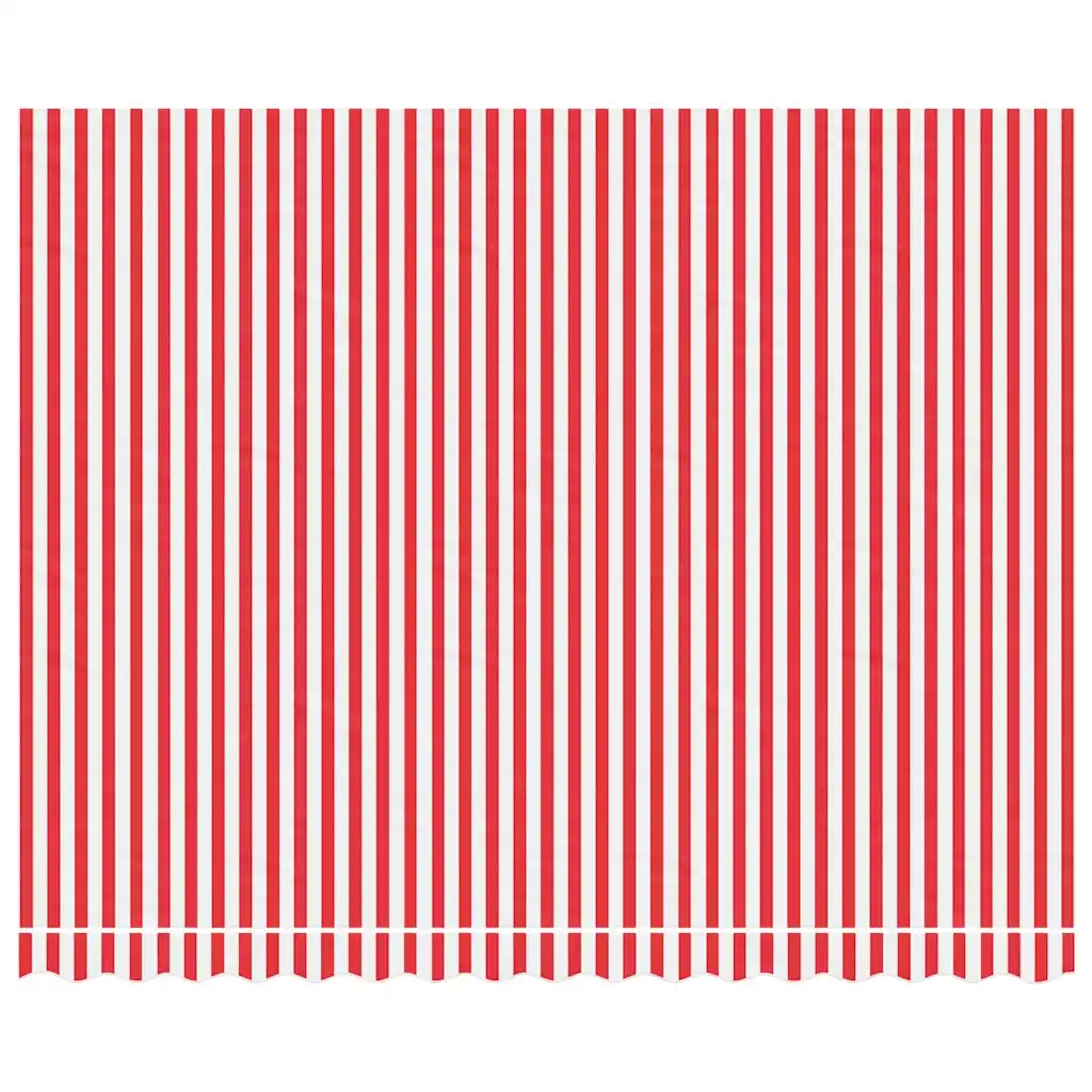 Tessuto di Ricambio per Tenda Strisce Rosse e Bianche 4x3 m 367716