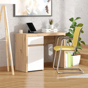 Anholt, Scrivania un Cassetto, 98x47x74h cm Marrone Rovere Nodi