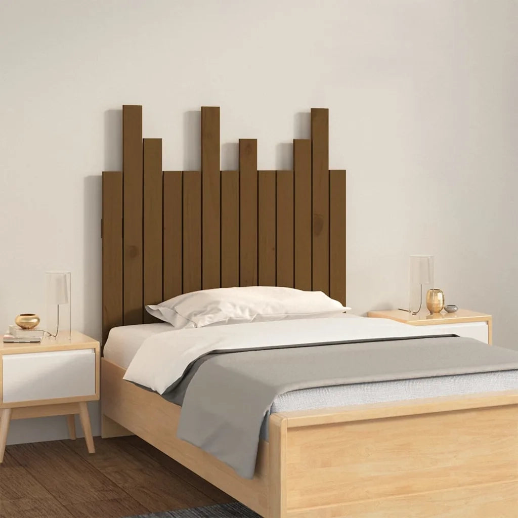 Testiera | Testata da Parete Ambra 82,5x3x80cm in Legno Massello di Pino