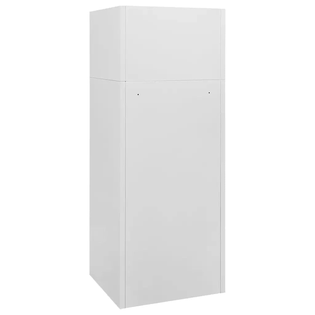Armadietto per Sella Grigio Chiaro 53x53x140 cm in Acciaio 339600