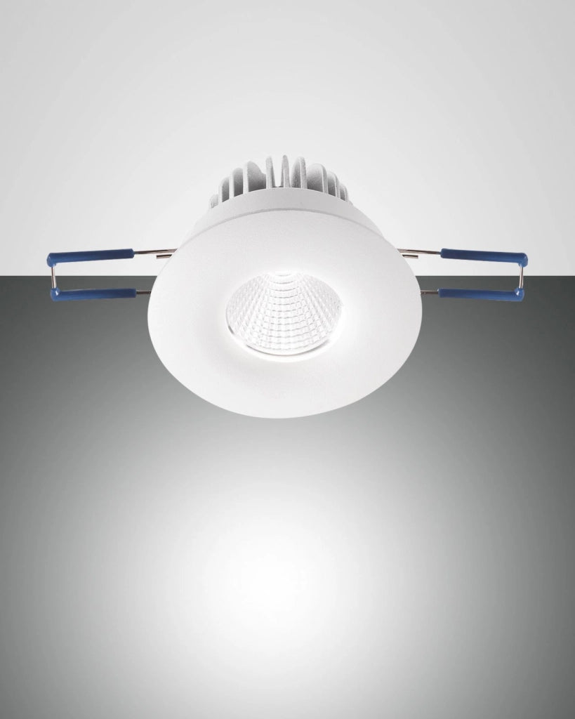 SIGMA SYSTEM INCASSO BIANCO TONDO FISSO A LED 7W 3000K 800LM IP40 D.8,2CM